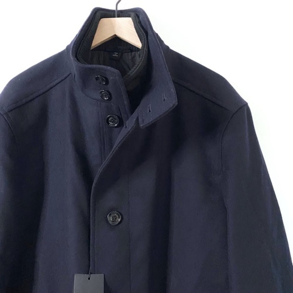 Hugo Boss Coxtan Bib-Front Wool Cashmere Coat - Picture 4 of 11